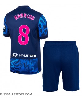Günstige Atletico Madrid Pablo Barrios #8 3rd trikot Kinder 2024-25 Kurzarm (+ Kurze Hosen)